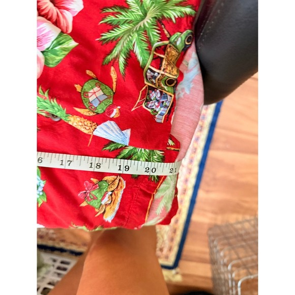 Hawaiian Reserve Collection Christmas Hawaiian Shirt Red Size 12 - Picture 5 of 5